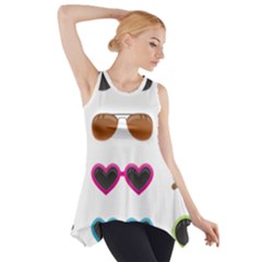 Eyeglasses Side Drop Tank Tunic