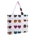 Eyeglasses Zipper Medium Tote Bag View2