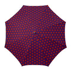 Blue Pattern Texture Golf Umbrellas