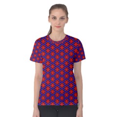 Blue Pattern Texture Women s Cotton Tee