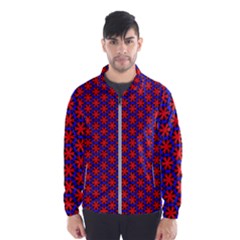 Blue Pattern Texture Men s Windbreaker