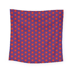 Blue Pattern Texture Square Tapestry (small)