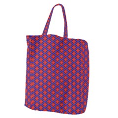 Blue Pattern Texture Giant Grocery Tote by HermanTelo