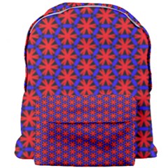 Blue Pattern Texture Giant Full Print Backpack by HermanTelo