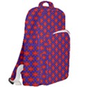 Blue Pattern Texture Double Compartment Backpack View2