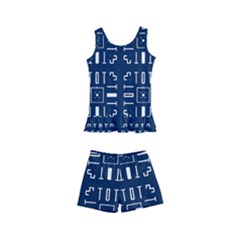 Background Blue Kids  Boyleg Swimsuit