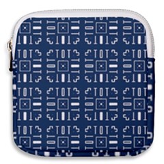 Background Blue Mini Square Pouch