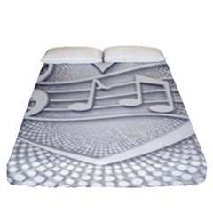 Circle Music Fitted Sheet (queen Size)