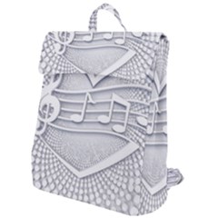 Circle Music Flap Top Backpack