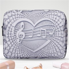 Circle Music Make Up Pouch (large) by HermanTelo