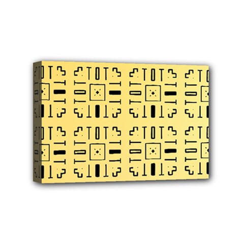 Background Yellow Mini Canvas 6  X 4  (stretched) by HermanTelo