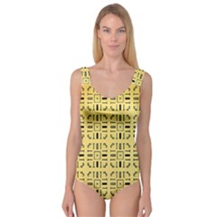 Background Yellow Princess Tank Leotard 