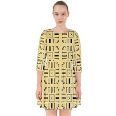 Background Yellow Smock Dress