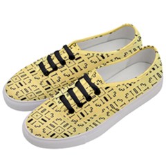 Background Yellow Women s Classic Low Top Sneakers by HermanTelo