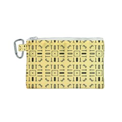 Background Yellow Canvas Cosmetic Bag (small) by HermanTelo