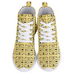 Background Yellow Women s Lightweight High Top Sneakers