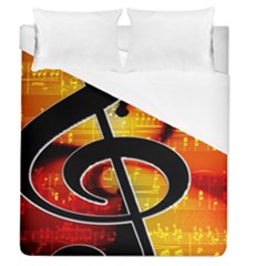 Clef Music Lines Notenblatt Duvet Cover (queen Size)