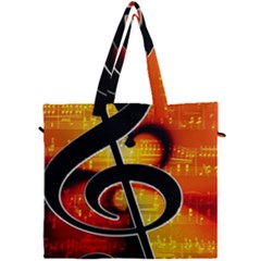 Clef Music Lines Notenblatt Canvas Travel Bag by HermanTelo