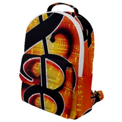 Clef Music Lines Notenblatt Flap Pocket Backpack (small) by HermanTelo