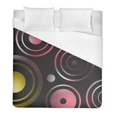 Circles Yellow Space Duvet Cover (full/ Double Size) by HermanTelo