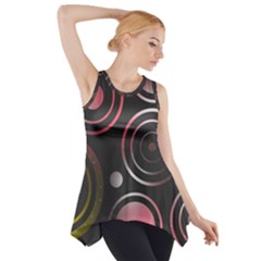 Circles Yellow Space Side Drop Tank Tunic