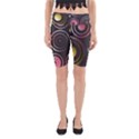 Circles Yellow Space Yoga Cropped Leggings View1