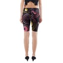 Circles Yellow Space Yoga Cropped Leggings View2