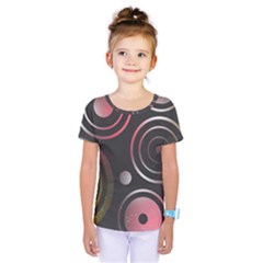 Circles Yellow Space Kids  One Piece Tee