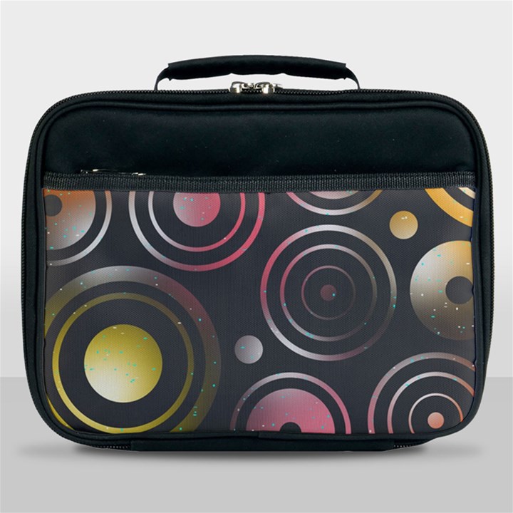 Circles Yellow Space Lunch Bag