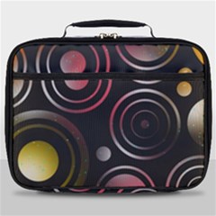 Circles Yellow Space Full Print Lunch Bag by HermanTelo