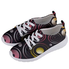 Circles Yellow Space Women s Lightweight Sports Shoes