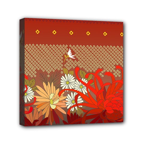 Abstract Flower Mini Canvas 6  X 6  (stretched)