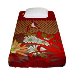 Abstract Flower Fitted Sheet (single Size)