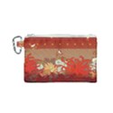 Abstract Flower Canvas Cosmetic Bag (Small) View1