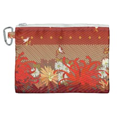 Abstract Flower Canvas Cosmetic Bag (xl) by HermanTelo