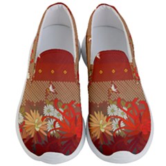 Abstract Flower Men s Lightweight Slip Ons