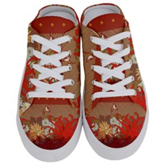 Abstract Flower Half Slippers