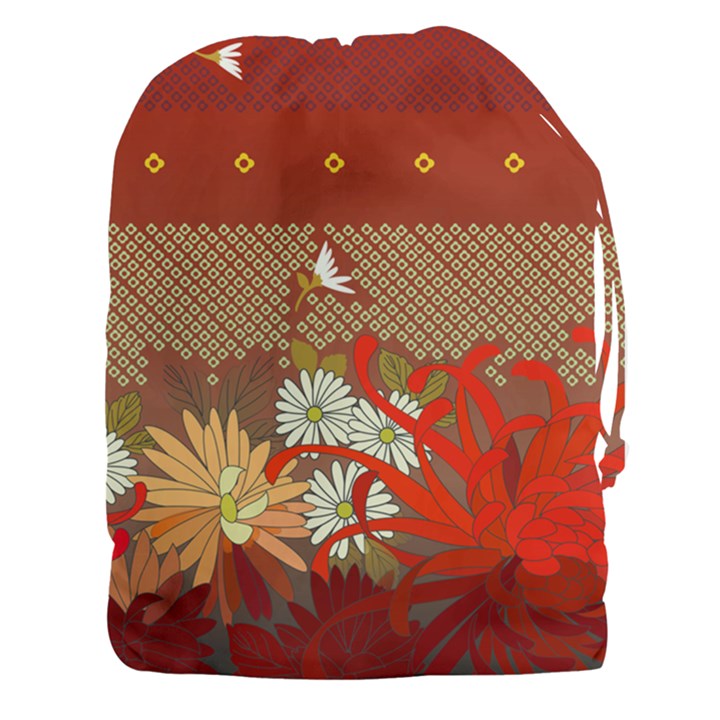 Abstract Flower Drawstring Pouch (XXXL)