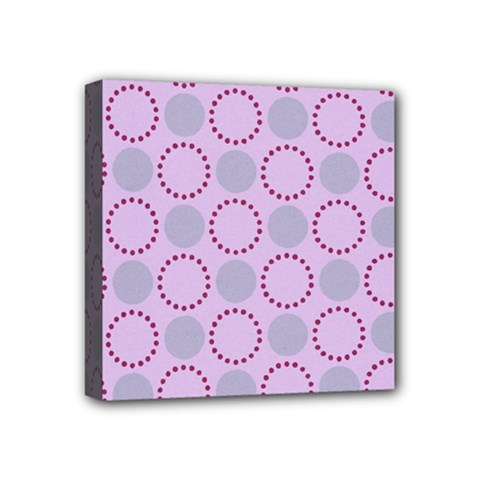 Circumference Point Pink Mini Canvas 4  X 4  (stretched)