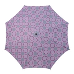 Circumference Point Pink Golf Umbrellas by HermanTelo