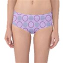 Circumference Point Pink Mid-Waist Bikini Bottoms View1