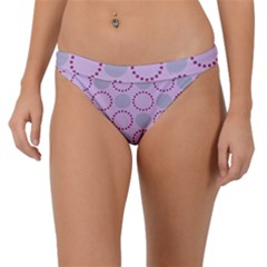 Circumference Point Pink Band Bikini Bottom