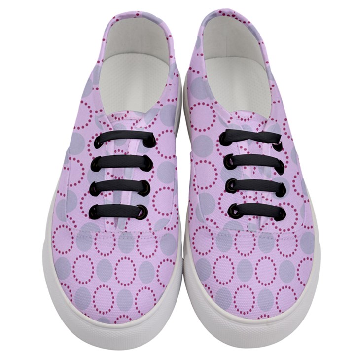 Circumference Point Pink Women s Classic Low Top Sneakers