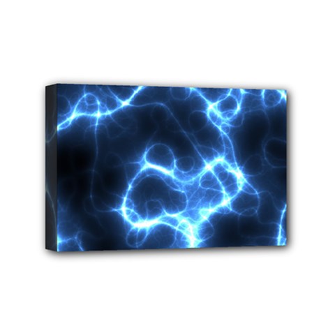 Electricity Blue Brightness Mini Canvas 6  X 4  (stretched)