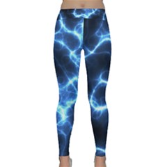 Electricity Blue Brightness Classic Yoga Leggings by HermanTelo