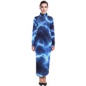 Electricity Blue Brightness Turtleneck Maxi Dress View1