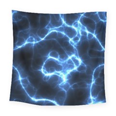 Electricity Blue Brightness Square Tapestry (large)