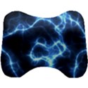 Electricity Blue Brightness Head Support Cushion View1