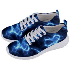 Electricity Blue Brightness Men s Lightweight Sports Shoes by HermanTelo