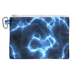 Electricity Blue Brightness Canvas Cosmetic Bag (xl) by HermanTelo